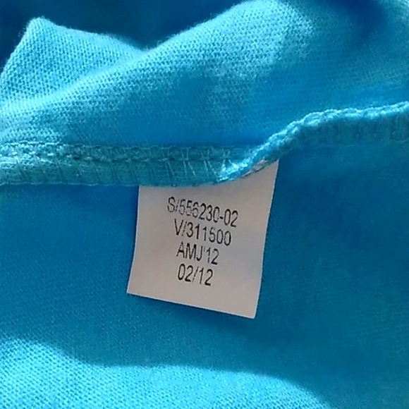 ☆NWT☆OLD NAVY☆Girls Beautiful Blue Peace Sign Print Short Sleeve T-shirt ~Med~ - Picture 11 of 11